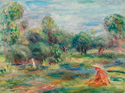 Landscape at Cagnes Painting by Pierre Auguste Renoir - Fine Art America