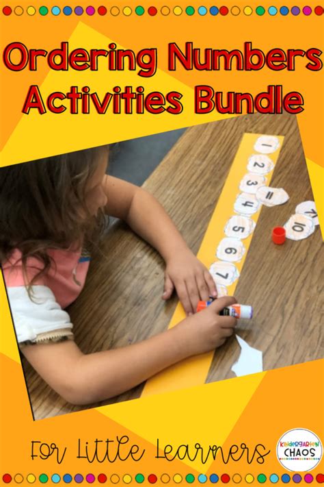 Ordering Numbers Activity For Little Learners Kindergarten Chaos