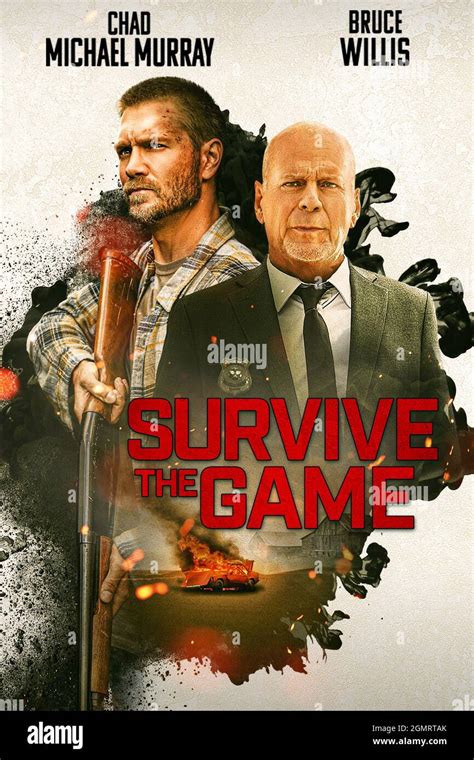 SURVIVE THE GAME, poster, from left: Chad Michael Murray, Bruce Willis ...