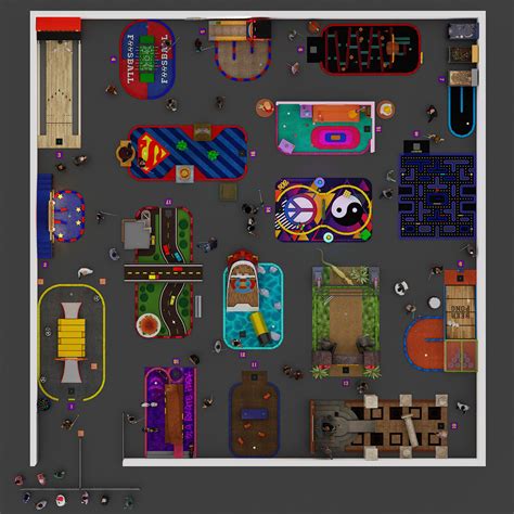 Artstation Retro Golf Course Layout