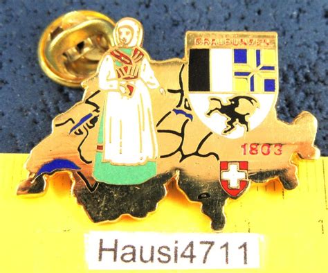 GRAUBÜNDEN WAPPEN TRACHT CH UMRISS PIN Kaufen auf Ricardo