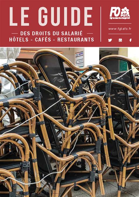 Guide Fgta Fo Des Droits Du Salari H Tels Caf S Restaurants