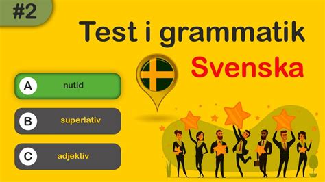 Test I Grammatik Svenska Grammatik Ordf Ljd L R Dig Grammatik