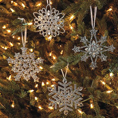 Crystal Snowflake Ornaments Frontgate