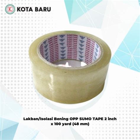 Jual Lakban Isolasi Bening OPP SUMO TAPE 2 Inch X 100 Yard 48 Mm Di