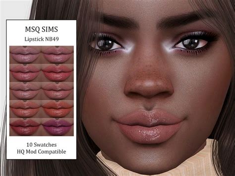 Sims 4 Lipstick NB49 By MSQSIMS