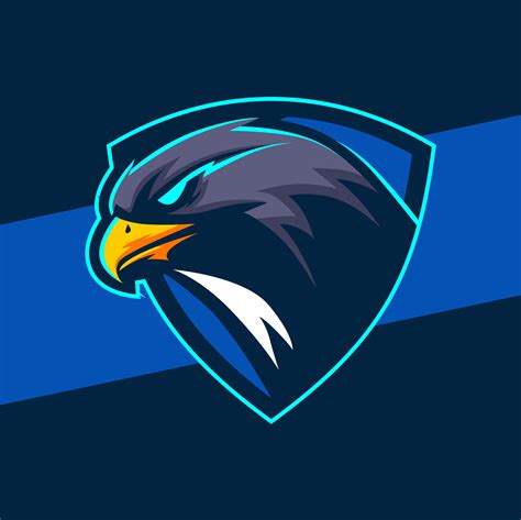 Eagle Hawk Head Mascot Logo Design With Aggressive Eye Pose For Sport