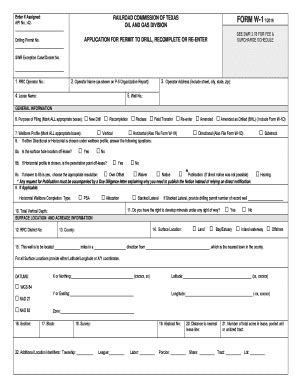 Fillable Online Form W Proposed Rrc Texas Gov Fax Email Print