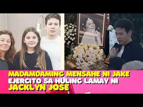 ANG MADAMDAMING MENSAHE NI JAKE EJERCITO SA HULING LAMAY NI JACKLYN