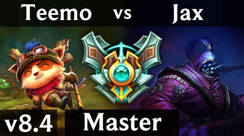 Teemo Vs Jax Top Korea Master Patch 8 4 Youtube