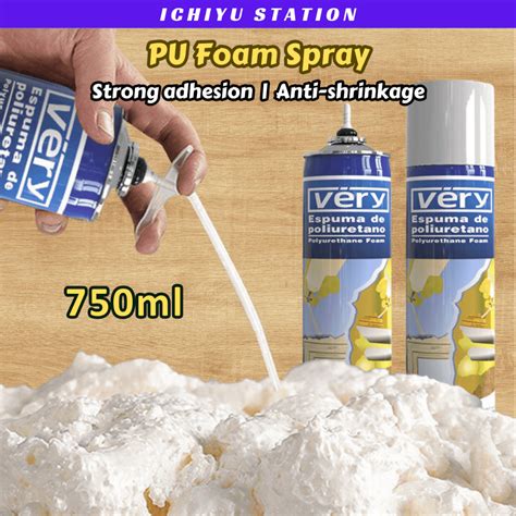 Waterproof Tutup Lubang Batu Angin Dinding Pu Foam Spray Vira