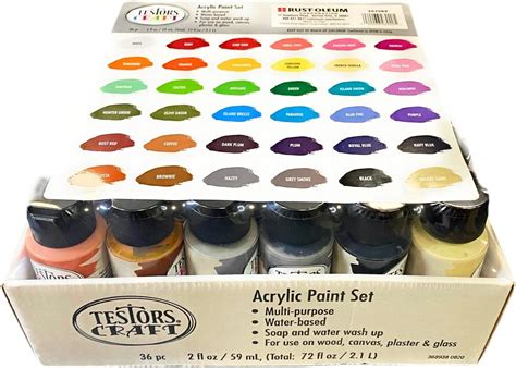 Testors Craft Acrylic Paint Set Amazon Ca Home