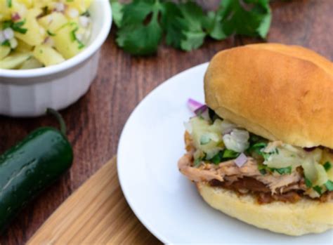 Hawaiian Bbq Pulled Pork Sandwich With Pineapple Relish The Spice Kit Recipes