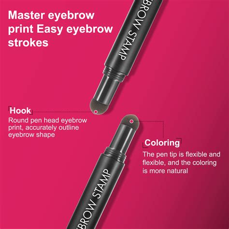 Buy Elaimei Black Eyebrow Stamp Stencil Kit