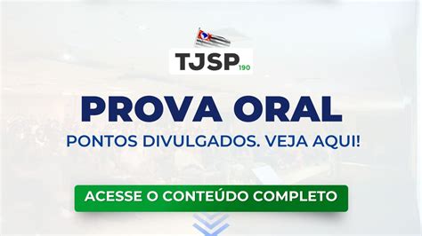 Tjsp Pontos Da Prova Oral Divulgados Veja Aqui Blog Do Mege