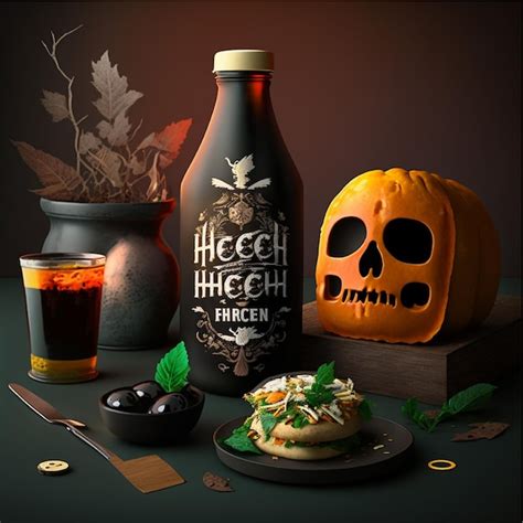 Premium Ai Image Halloween Template Ads Background