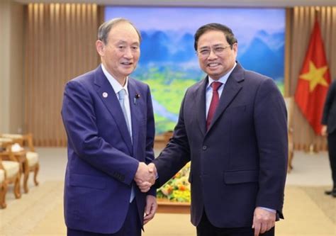 Pham Minh Chinh Re Oit Lancien Premier Ministre Japonais Suga Yoshihide