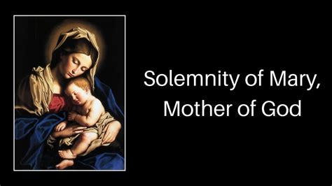 Prayer To Mary Mother Of God Solemnity Of Mary Mother Of God YouTube