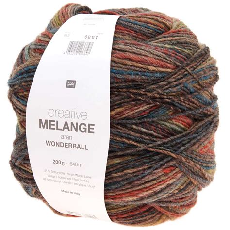 Rico Creative Melange Aran Wonderball Sew Knit Craft