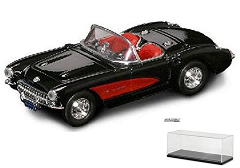 Diecast Car And Display Case Package 1957 Chevrolet Corvette