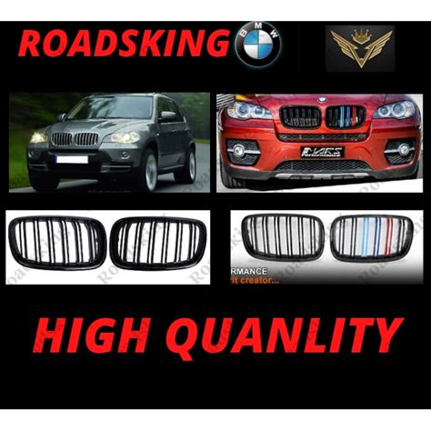 Bmw X5 E70 X6 E71 20072013 Front Bumper Grill Glossy Black M