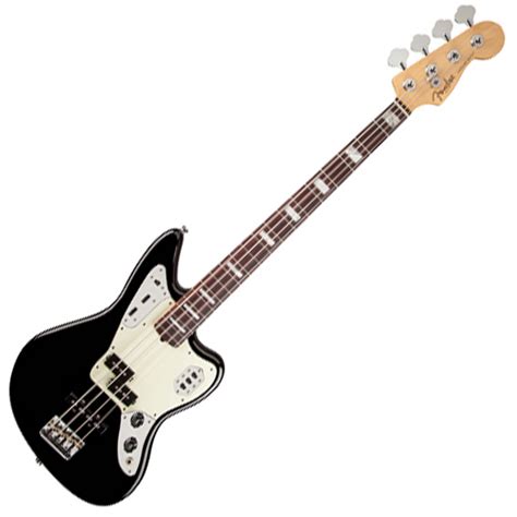 Disc Fender American Standard Jaguar Bass Rw Black At Gear4music