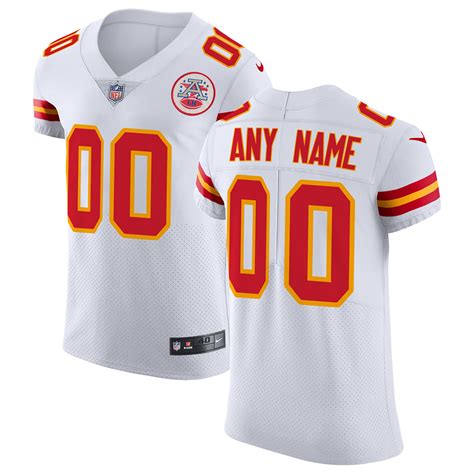 Kansas City Chiefs Vapor Untouchable Elite Custom Jersey White Custom