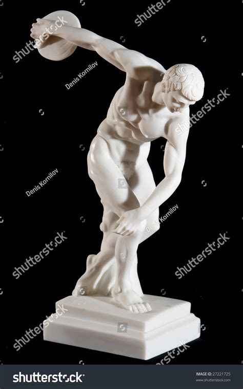 Classical White Marble Statue Naked Discus Stock Photo Shutterstock