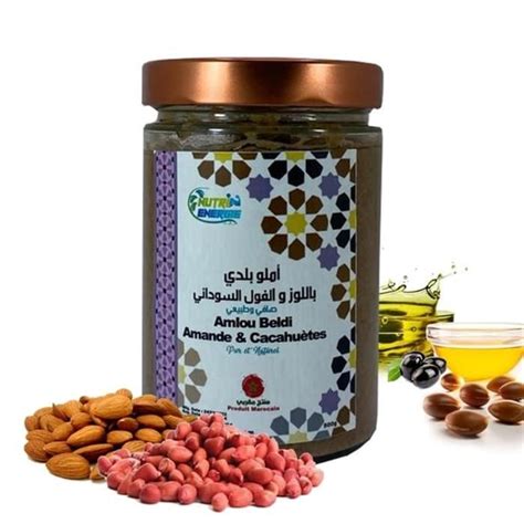 Amlou Beldi Amande et Cacahuète avec Huile Argan et Huile d olive