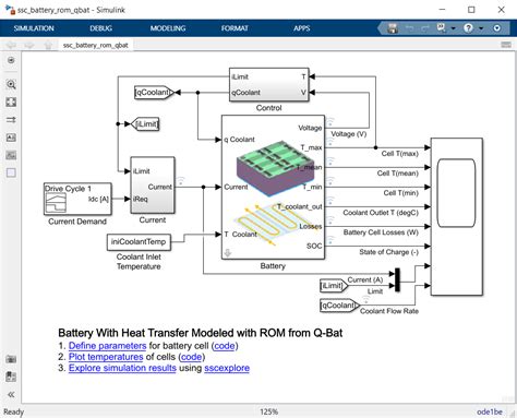 Battery pack Simulink model with Q-Bat and Simscape - File Exchange ...