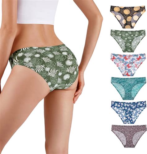 6 Pack Damen Nahtlose Seide Unterwäsche Low Rise Nahtlos Unterhosen