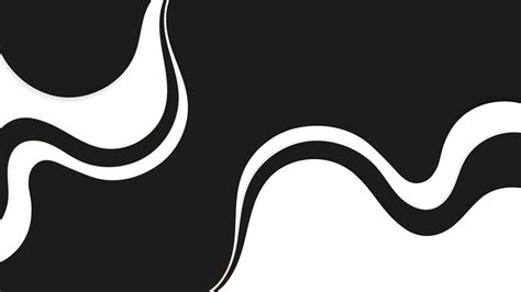 Abstract Curve Black And White Premium Vector Rawpixel