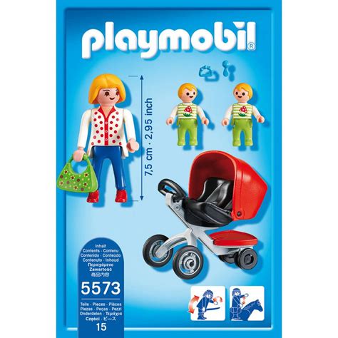 Playmobil 5573 City Life Mother With Twin Stroller Playpolis