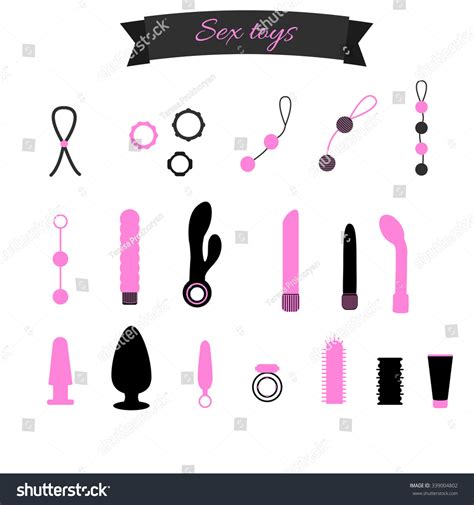 Beautiful Set Sex Toys Icons Pink Stock Vector Royalty Free Shutterstock