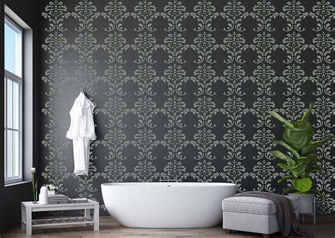 Geometric Stencil Designs for Living Room Walls