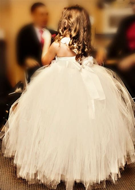 Items Similar To Flower Girl Dress Vintage Flower Girl Tutu Dress