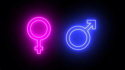 Premium Photo Neon Gender Symbol Icon Male Female Gender Icon Male