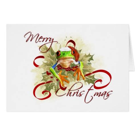 Tree Frog Christmas Cards Zazzle