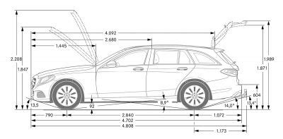 Mercedes Benz C Klasse T Modell S Abmessungen Technische