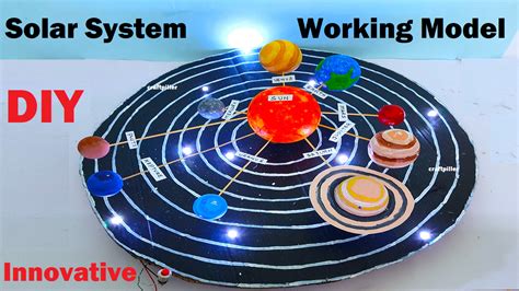 Solar System Working Model Science Project Diy Innovative New Design Led Light