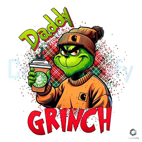 Funny Leopard Daddy Grinch Png Merry Xmas File Creativelify