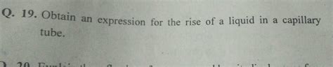 Obtain An Expression For Pressure At A Point Inside A Liquid