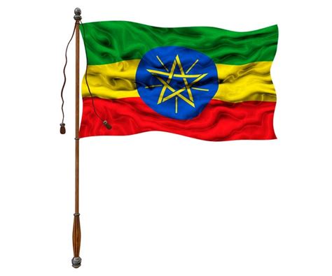 Premium Photo National Flag Of Ethiopia Background With Flag Of Ethiopia