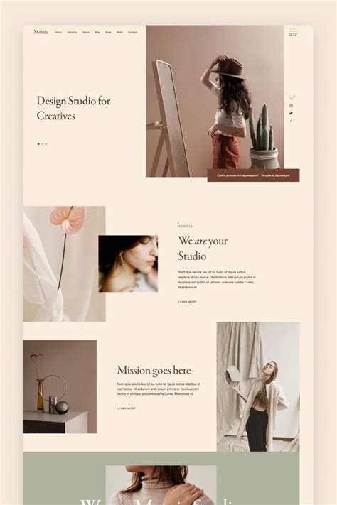 Feminine Squarespace Templates For Your Business Website In