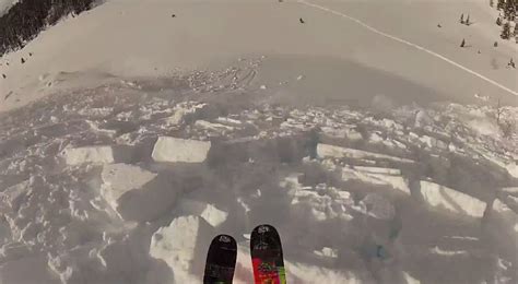 Watch Skier Triggers Avalanche And Rides Out Unofficial Networks