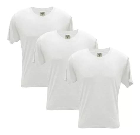 Camiseta Adulto Blanca Cuello V Speedway Pack X3 Disershop Cuotas Sin