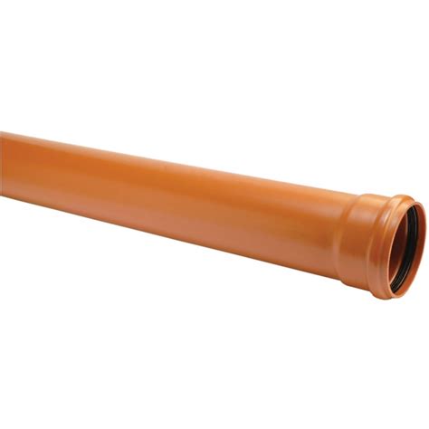 110mm Socketed Underground Pipe 3m Selco