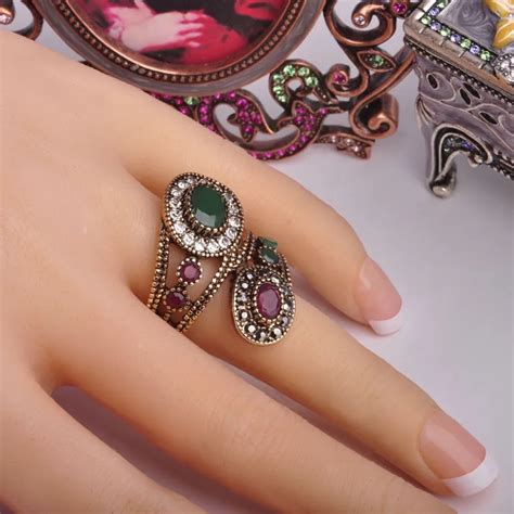 Day 365 New Arrival Exquisite Vintage Rings Turkish Jewelry Antique