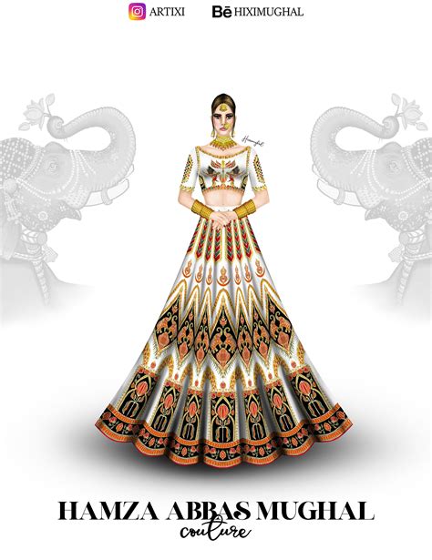 THE MUGHAL QUEEN (FASHION ILLUSTRATION) on Behance