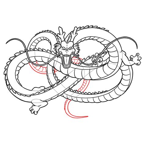 How to Draw Shen Long (aka Shenron) from Dragon Ball